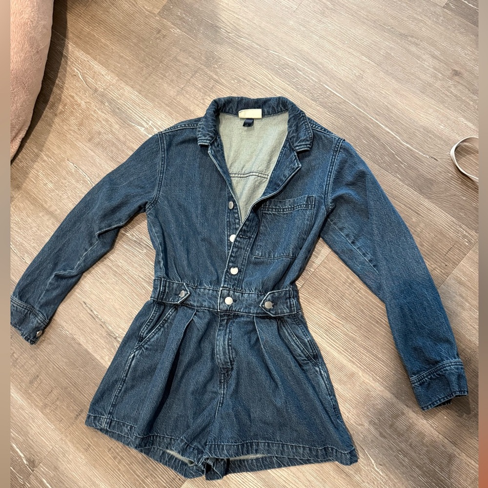 Universal Thread Dark Blue Denim romper